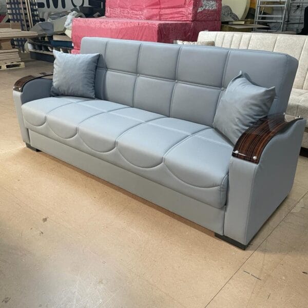 LEATHER 3/2/1 SOFA BED