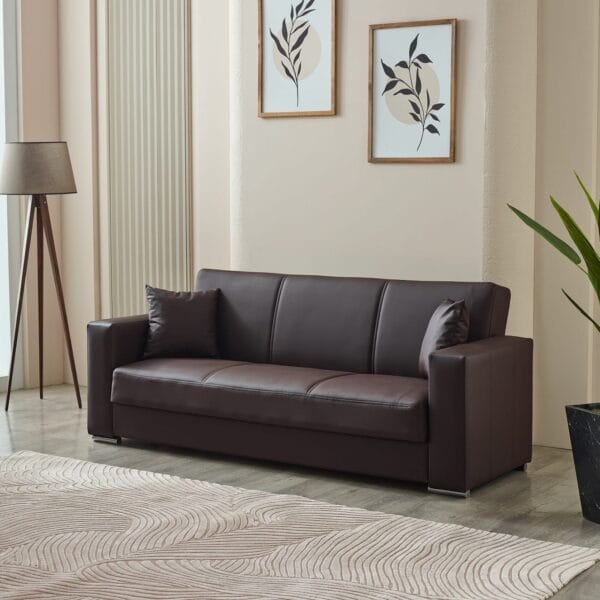 FUTURO 3/2/1 LEATHER SOFA BED